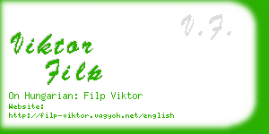 viktor filp business card